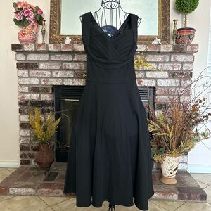 NWT Vianla Black Vintage Style Sweetheart A-line Swing Dress